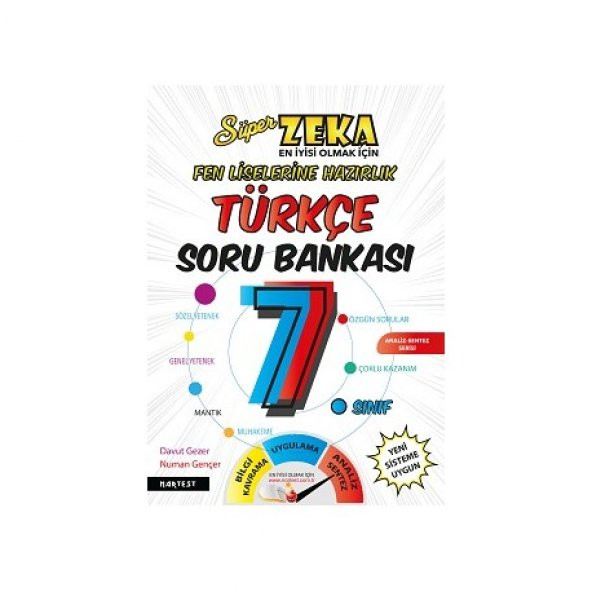 Nartest 7.Sınıf Türkçe Süper Zeka Soru Bankası