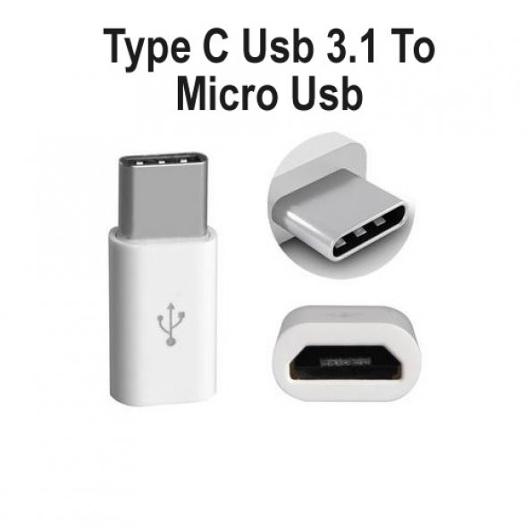 TYPE C USB 3.1 to Micro Usb Şarj ÇEVİRİCİ ADAPTÖR DÖNÜŞTÜRÜCÜ ÇEV