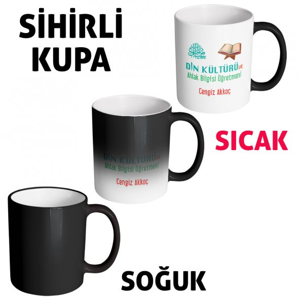 FPM1056 Din Kültürü Öğretmenine Hediye Kupa Bardak - 3
