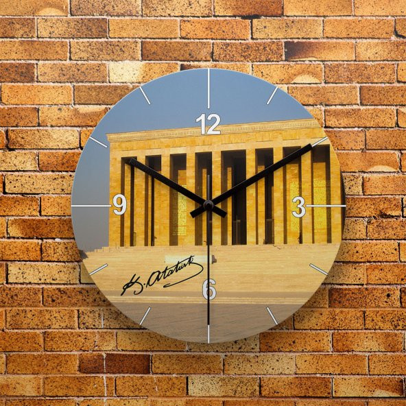 FMC1004 Tasarımlı MDF AHŞAP Duvar Saati 39cm