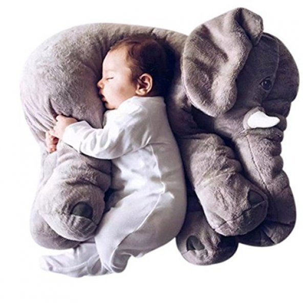 Büyük Yumuşak Fil Arkadaşım 65 cm Gri - 5