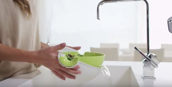 ÇOK AMAÇLI SÜZGEÇ ve KASE SETİ MEYVE SEBZE YIKAMA KASESİ - 3