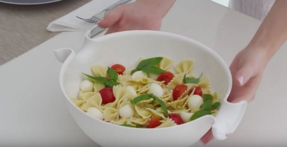 ÇOK AMAÇLI SÜZGEÇ ve KASE SETİ MEYVE SEBZE YIKAMA KASESİ - 9