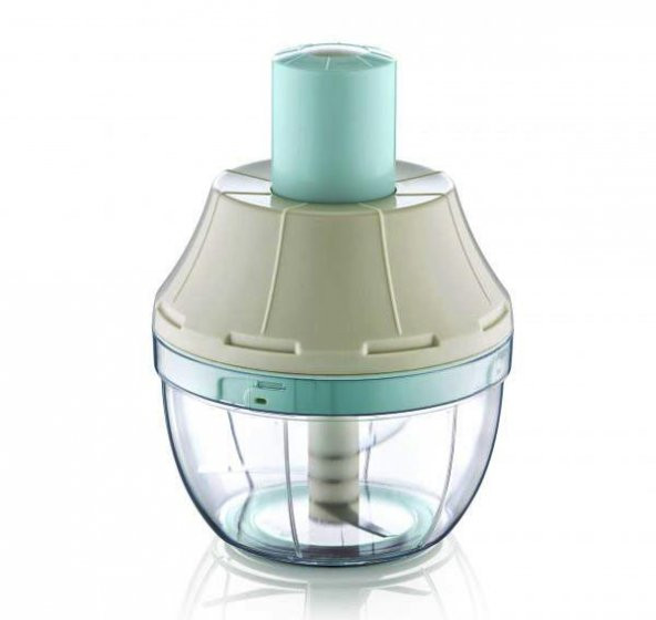 Basmalı Pratik El Rondosu 700 ml 3 Bıçaklı Rondo Bas Kes Doğrayıcı - 3