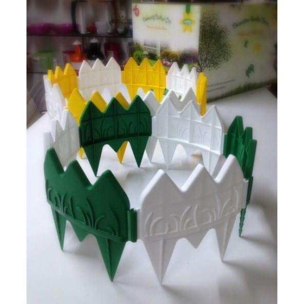 DEKORATİF GEÇİRMELİ BAHÇE ÇİTİ 40 ADET (5 PAKET) 680 CM - 4