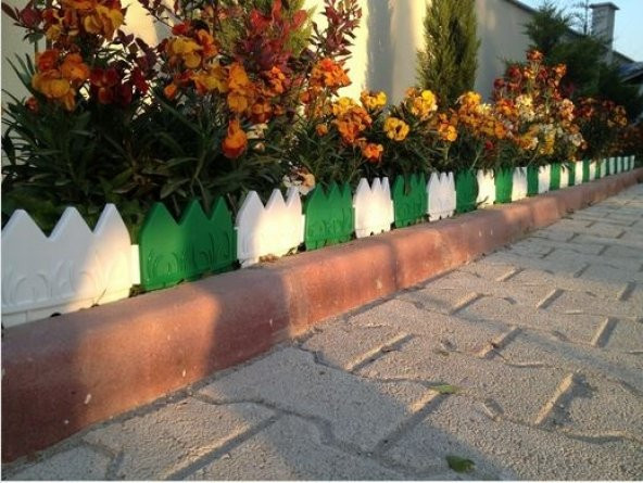 24 ADET DEKORATİF GEÇİRMELİ RENKLİ BAHÇE ÇİTİ 3 PAKET - 2