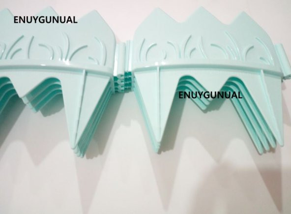 BAHÇE ÇİTİ DEKORATİF RENKLİ 17 CM UZUNLUK X 8 ADET 136 CM - 9