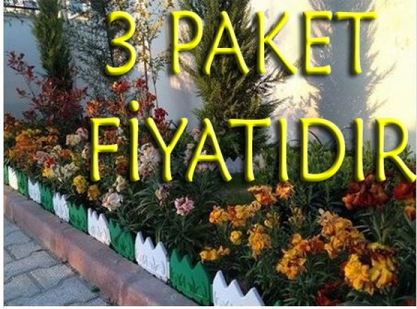 Dekoratif Çit Bahçe Çiti Peyzaj Koruma Çiti 4 Metre 24 Parça