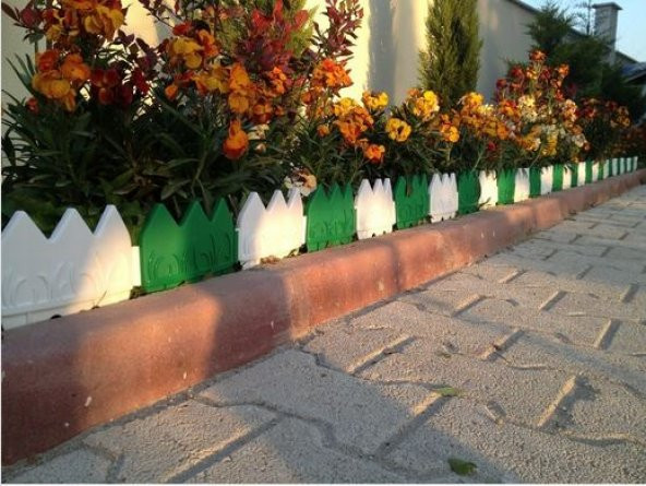 Dekoratif Çit Bahçe Çiti Peyzaj Koruma Çiti 4 Metre 24 Parça - 2