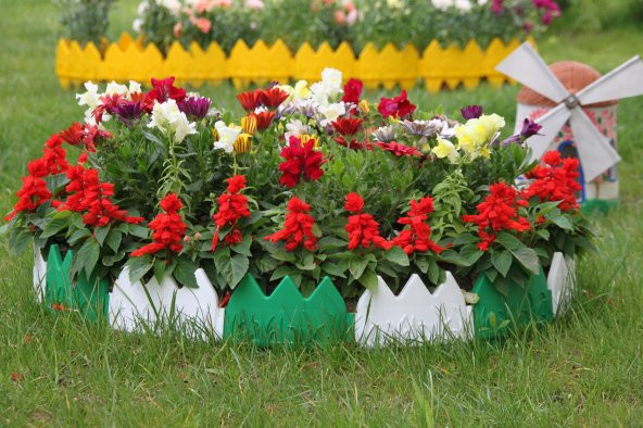 Dekoratif Çit Bahçe Çiti Peyzaj Koruma Çiti 4 Metre 24 Parça - 11