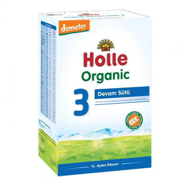 Holle Organik 3 Büyüme Sütü 600 gr 12-36 Ay