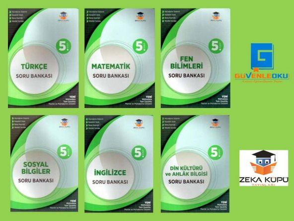 Zeka Küpü 5. Sınıf Tüm Dersler Soru Bankası Seti (6 Ders) 2021 - 1