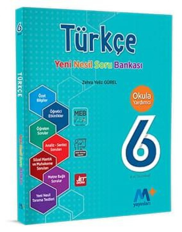 M+ Martı Okul 6. Sınıf Türkçe Yeni Nesil Soru Bankası 2020/2021