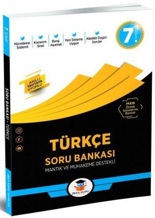 Zeka Küpü 7. Sınıf Türkçe Soru Bankası Yeni 2020-2021
