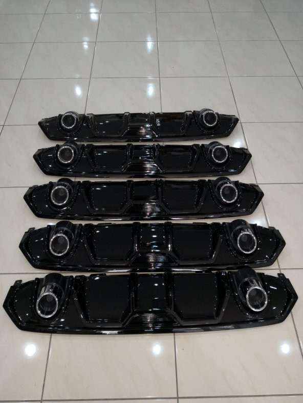 Oled Garaj Honda Civic Fc5 Tek Çıkış Egzozlu Difüzör Piano Black Işıksız - 4