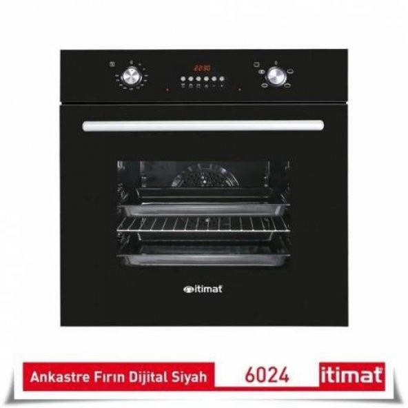 İTİMAT 6024 SİYAH DİJİTAL ANKASTRE FIRIN - 1