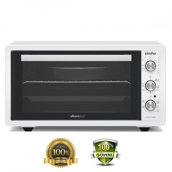 Simfer 4502 Beyaz Turbo Midi Fırın 45 Litre