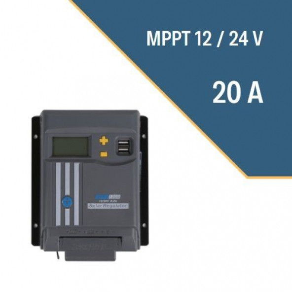 Lexron 20 Amper MPPT (12-24 Volt) Dijital Sarj Kontrol Cihazı 2 Yıl Garanti =(Kargo Bedava)=