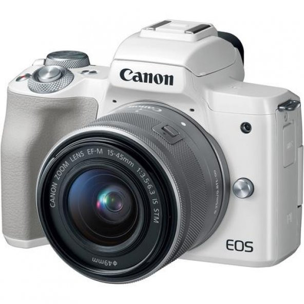 Canon EOS M50 15-45mm STM Aynasız Fotoğraf Makinesi (Beyaz)