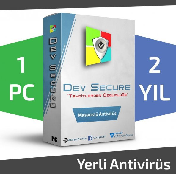 Dev Secure - 1PC, 2YIL - Masaüstü Yerli Antivirüs