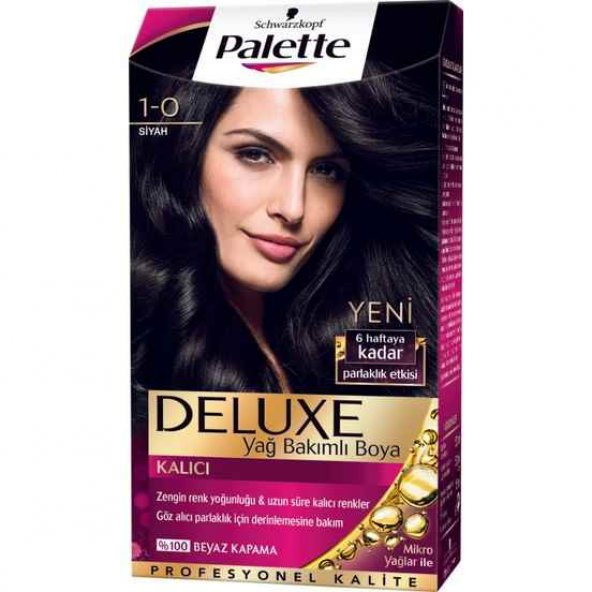 Palette Deluxe 1-0 Siyah Saç Boyası