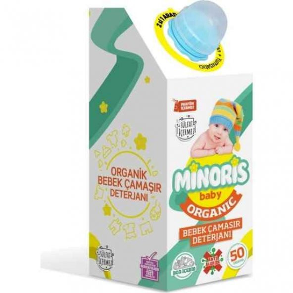 Minoris Organik Bebek Çamaşır Temizleme Sıvısı 50 yıkama