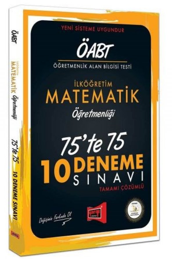 Yargı Yayınları ÖABT İlköğretim Matematik Öğretmenliği 75te 75 10 Deneme Sınavı