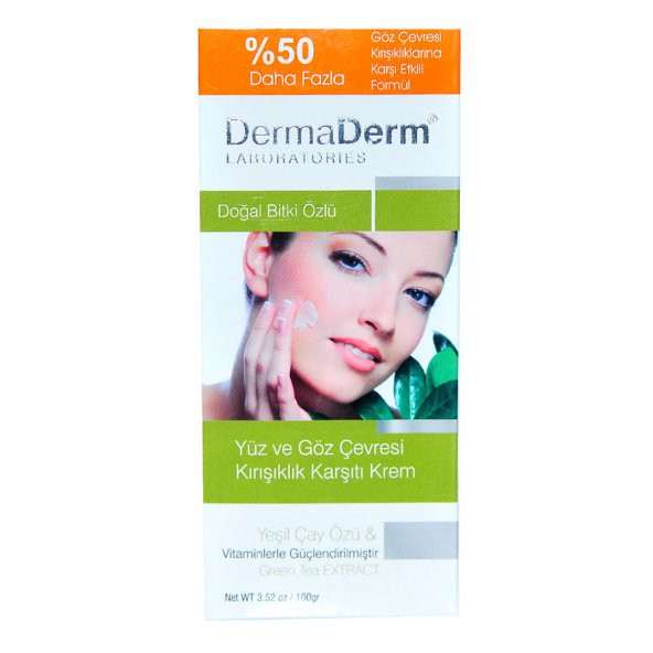 Dermaderm Yüz ve Göz Çevresi Kırışıklık Karşıtı Krem 100 GR - 3