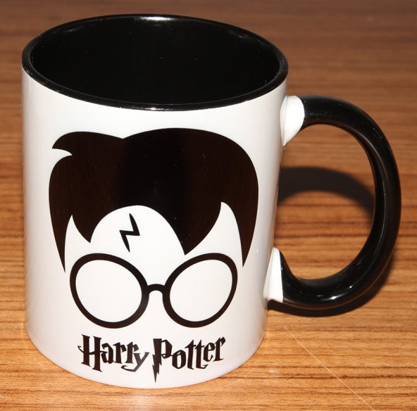 Harry Potter Gözlüklü baskılı içi ve kulpu renkli kupa 1z