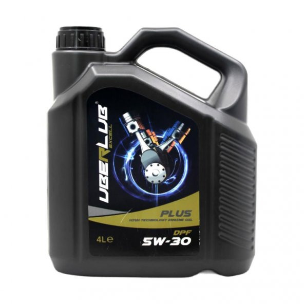 Uberlub Excell Plus 5W-30 DPF 4 Lt Tam Sentetik Motor Yağı - 1