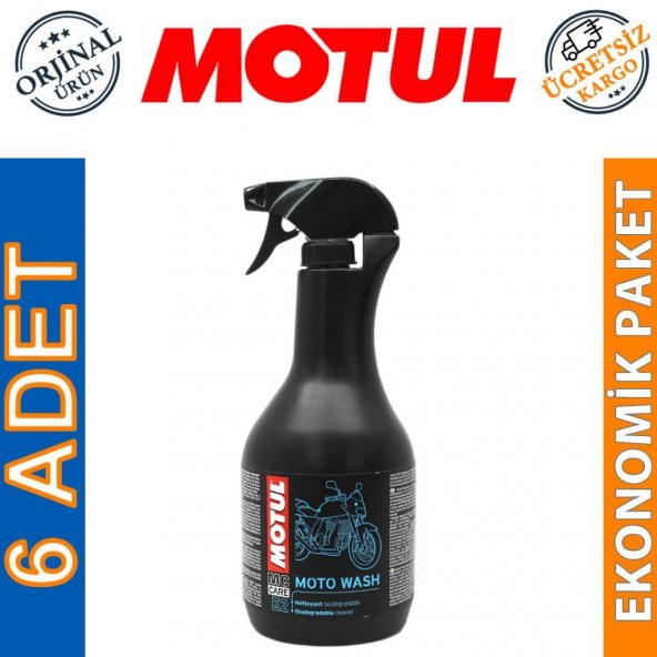 Motul E2 Moto Wash 1 Lt Motosiklet Temizleme Köpüğü (6 Adet)