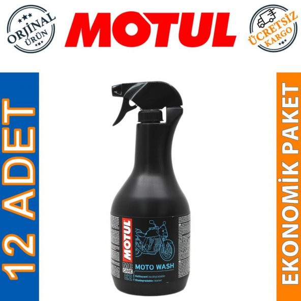 Motul E2 Moto Wash 1 Lt Motosiklet Temizleme Köpüğü (12 Adet) - 1