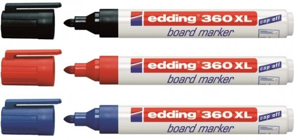 Edding 360 XL Board Marker Beyaz Yazı Tahta Kalemi - 1