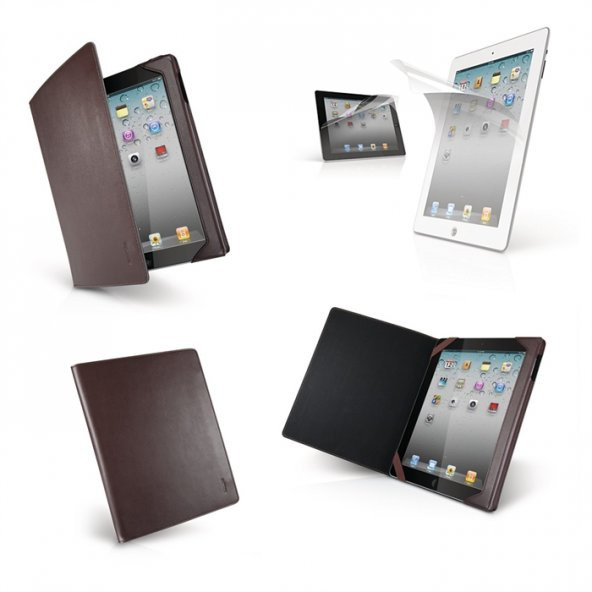 Philips Phılıps DLN4702-17 Kahverengi iPadiPad 2New iPad Kılıfı – DLN1756 Ekran Koruyucu