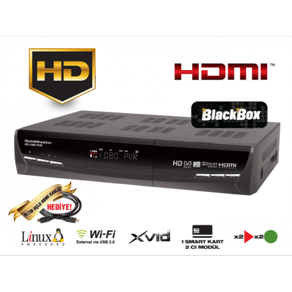 Goldmaster HD-1080 PVR Dijital Uydu Alıcısı