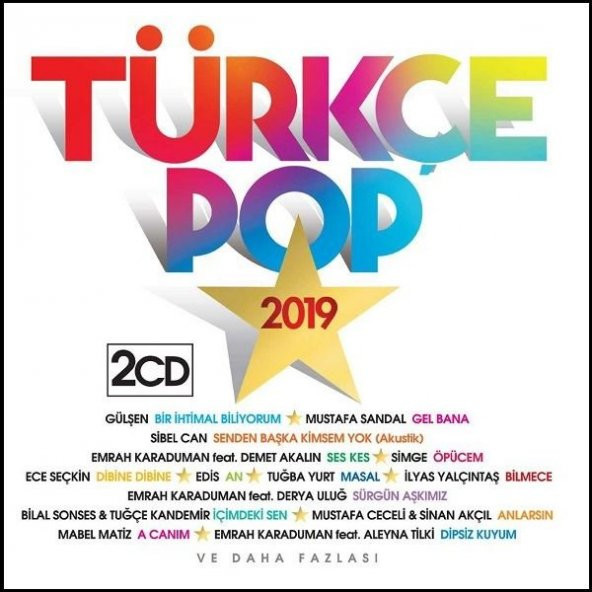 Türkçe Pop 2019  2 Cd- Cd