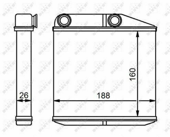 Bipper/Nemo/Fiorino/Linea  Kalorifer Radyatörü Peteği  6448.X8 - 4