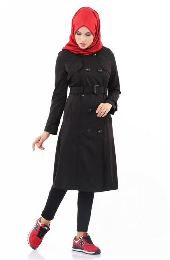 Vivezza Kruvaze Ön Arka Pelerin KAP 6690-01 SİYAH - 4