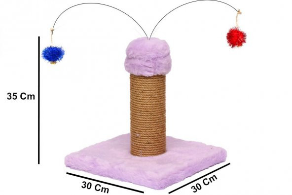 Kısa İki Oyuncaklı Kedi Tırmalama - 4