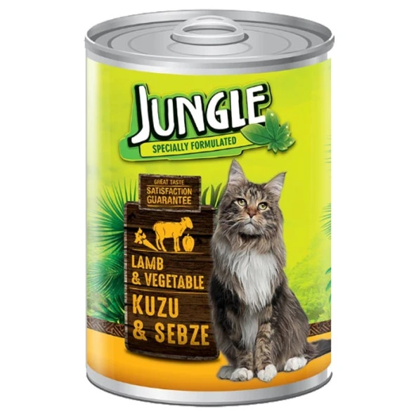 Jungle Kedi 415 gr Kuzu Etli Sebzeli Konserve 24 Adet - 3