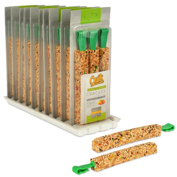 Quik Muhabbet Kuşu Meyveli Kraker 3'lü 10'lu - 8