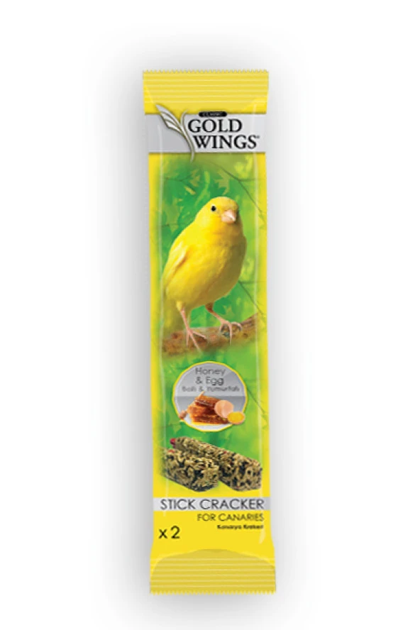 Gold Wings Ballı-Yumurtalı Kanarya Krakeri 2'li 10'lu