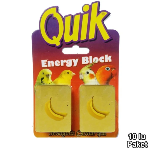 Quik Enerji Bloğu Muzlu 2'li 10 Adet - 5