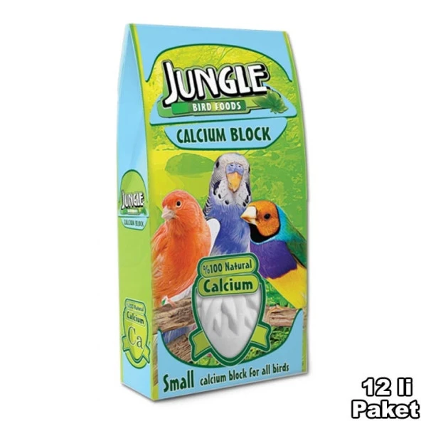 Jungle Kalsiyum Blok (Gaga Taşı) Küçük 12'li Paket - 4