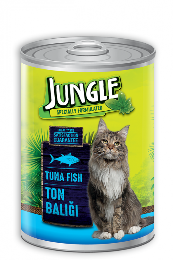 Jungle Kedi 415 gr Ton Balıklı Konserve 24 Adet