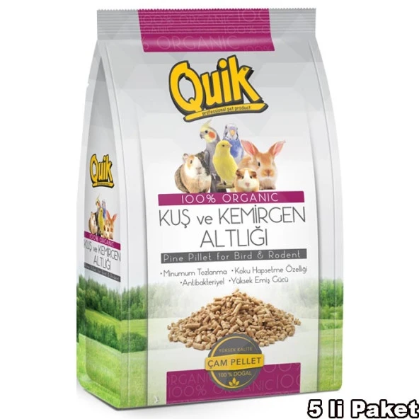 Quik Kemirgen ve Kuş Altlığı 750 gr 6'lı - 4