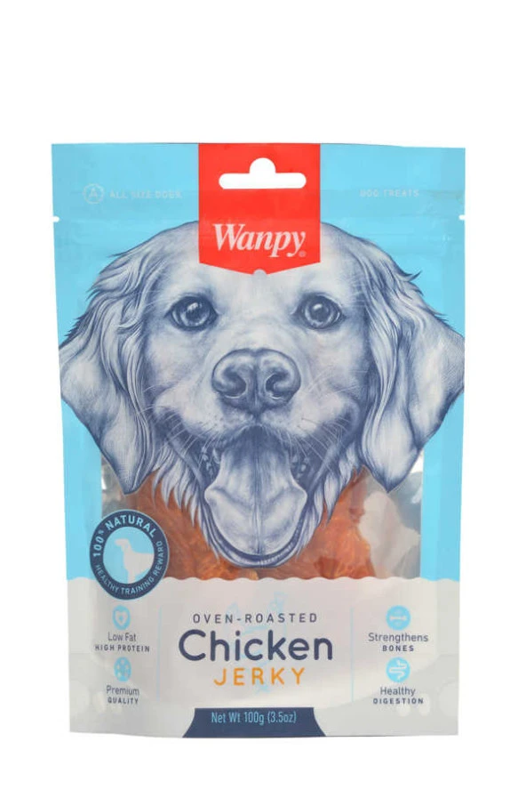 Wanpy Gerçek Tavuk Fileto 100 gr CA-01H  Köpek Ödülü