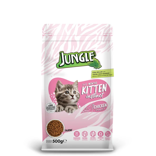 Jungle 500 Gr-8 Adet Yavru Kedi Maması Tavuklu - 7