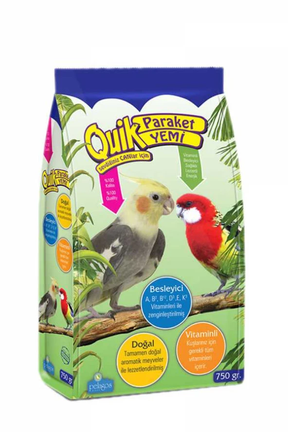Quik Paraket Yemi 750 gr 6'lı