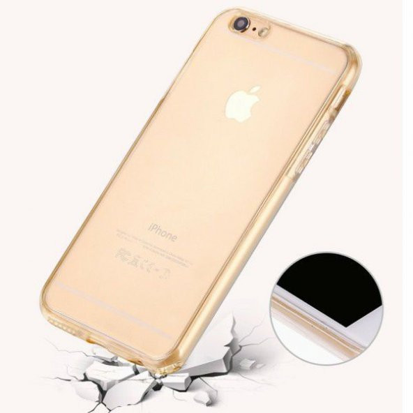 iPhone 8 Plus Kılıf 360 Şeffaf Tam Koruma Silikon Kılıf - 5